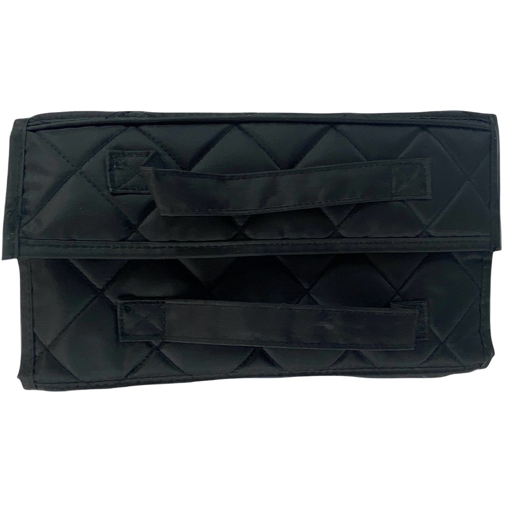 Roll-up hanging cosmetic toiletry organizer 4 zip pouches, padded, carry handle - Picture 4 of 12